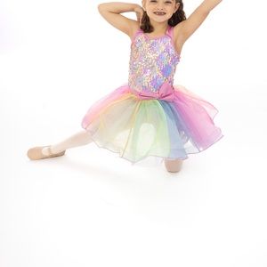 One piece ballet costume with bow